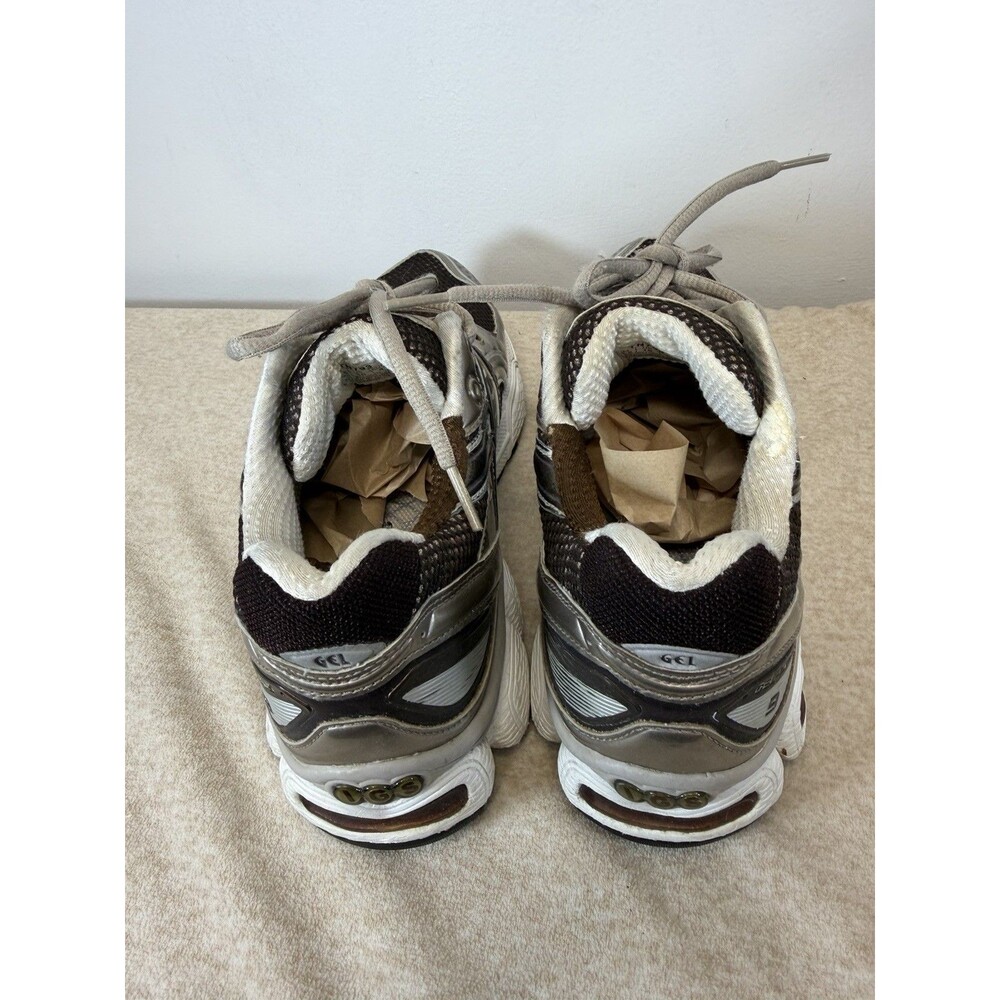 Asics Gel Nimbus Cush Suede Mesh Womens Sneakers In Silver Brown Sz 10 - Picture 9 of 13